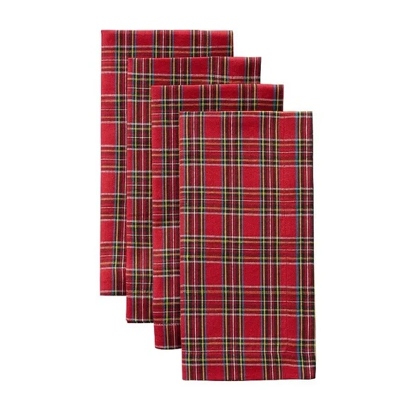 Pottery barn Madison Plaid Napkins, Set of 8 - Picture 4 of 4